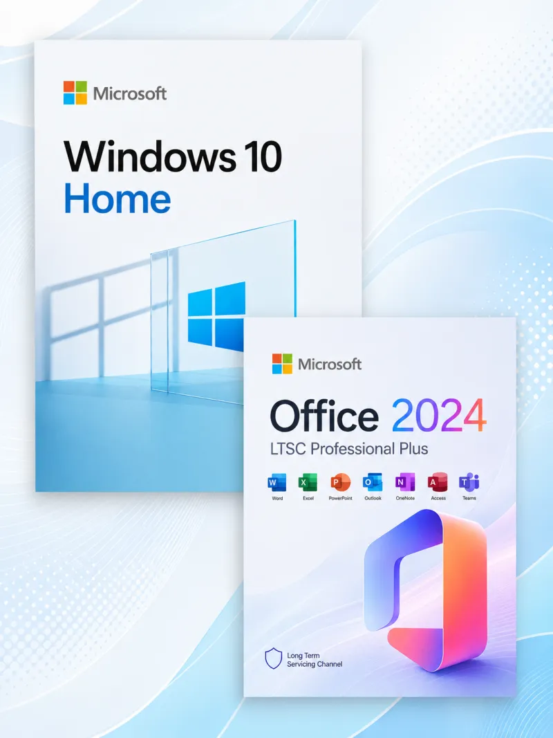 Windows 10 Home + Microsoft Office 2024 LTSC Professional Plus
