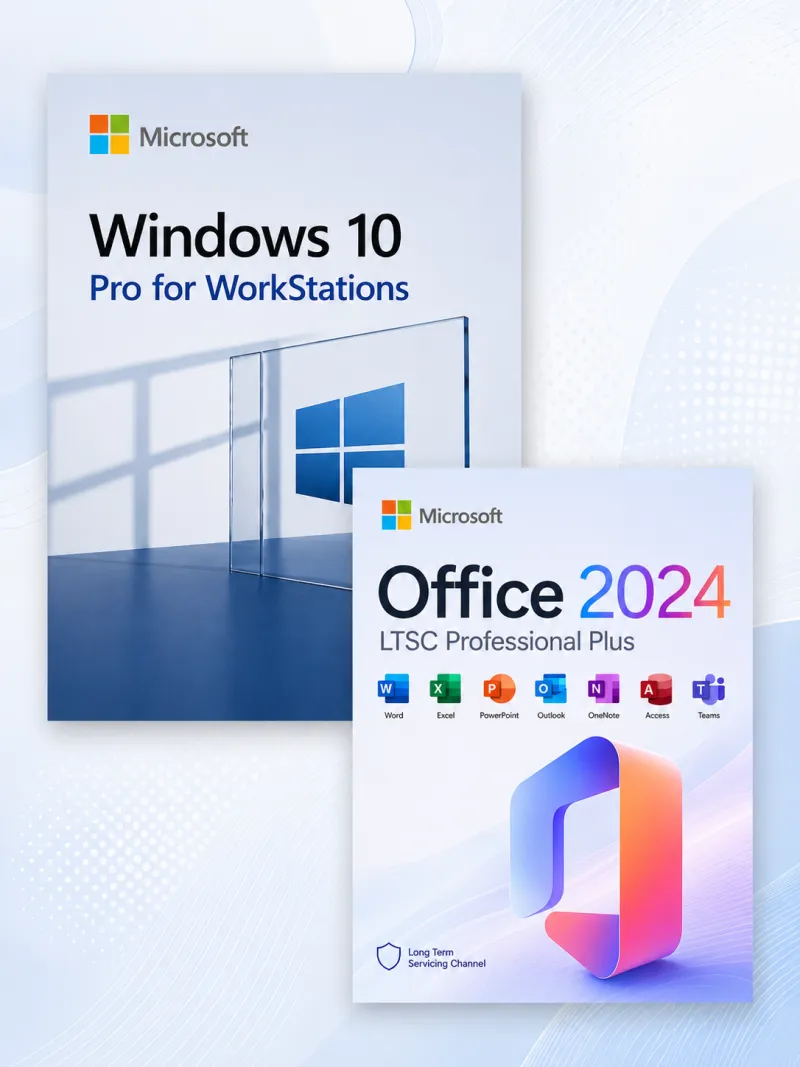Windows 10 Pro for Workstations + Microsoft Office 2024 LTSC Professional Plus