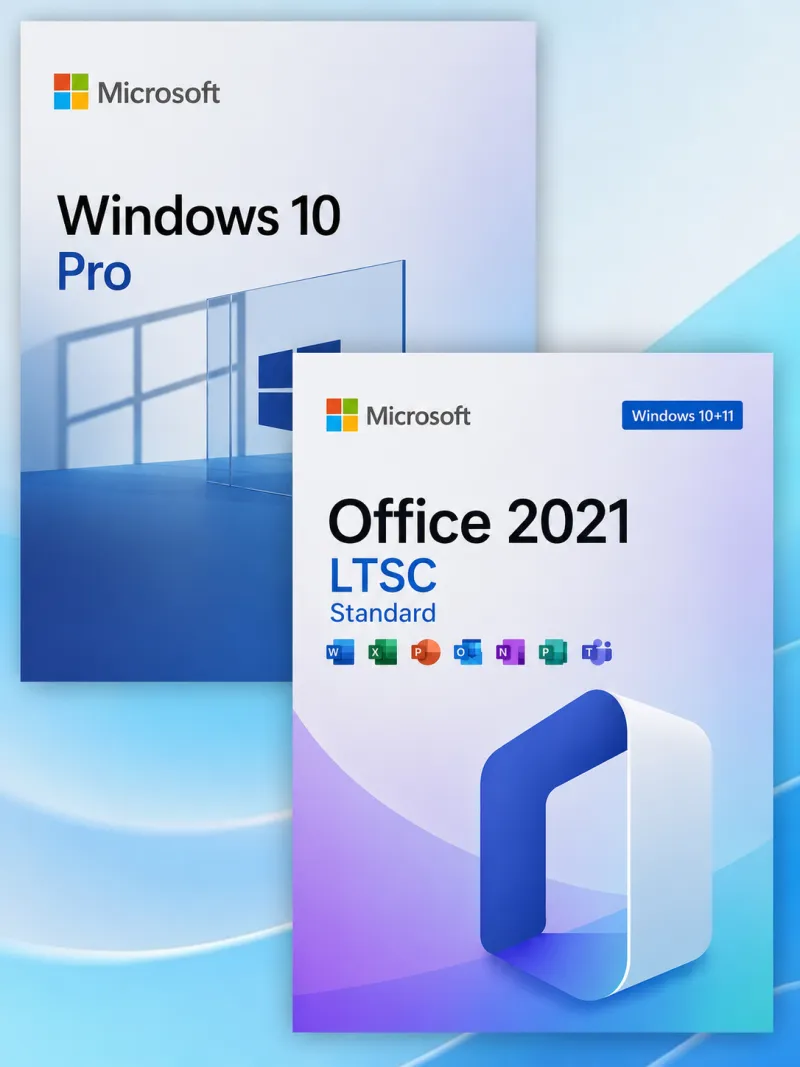 Windows 10 Pro + Microsoft Office 2021 LTSC Standard