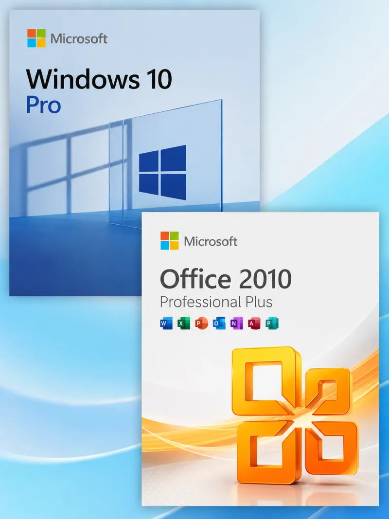Windows 10 Pro + Office 2010 Professional Plus