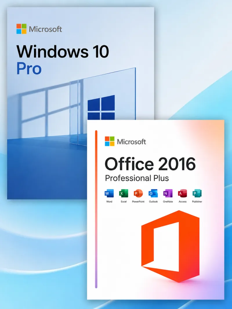 Windows 10 Pro + Office 2016 Professional Plus