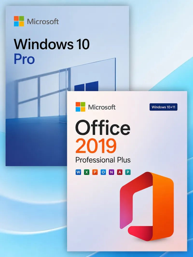 Windows 10 Pro + Office 2019 Professional Plus