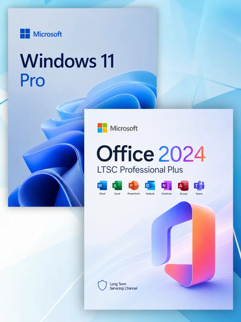 Windows 11 Pro + Microsoft Office 2024 LTSC Professional Plus