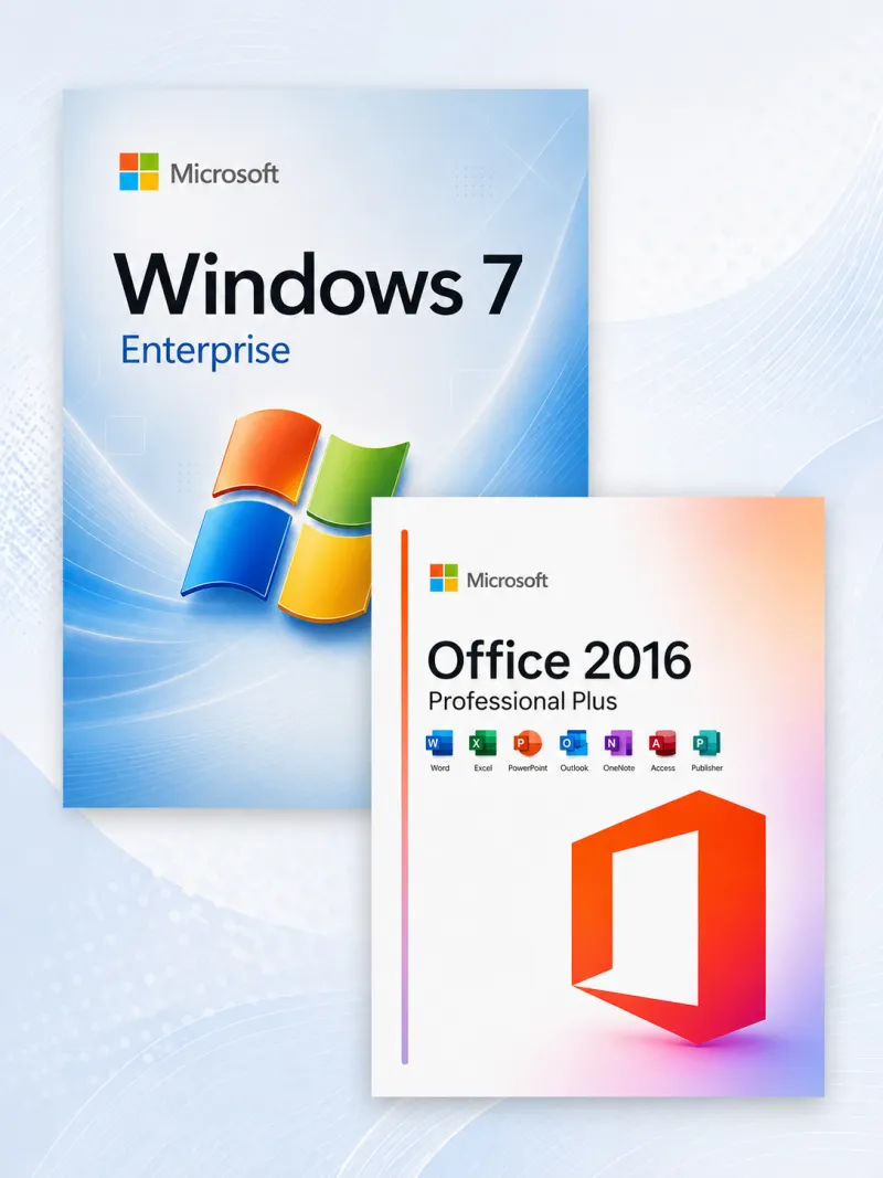 Windows 7 Enterprise + Microsoft Office 2016 Professional Plus