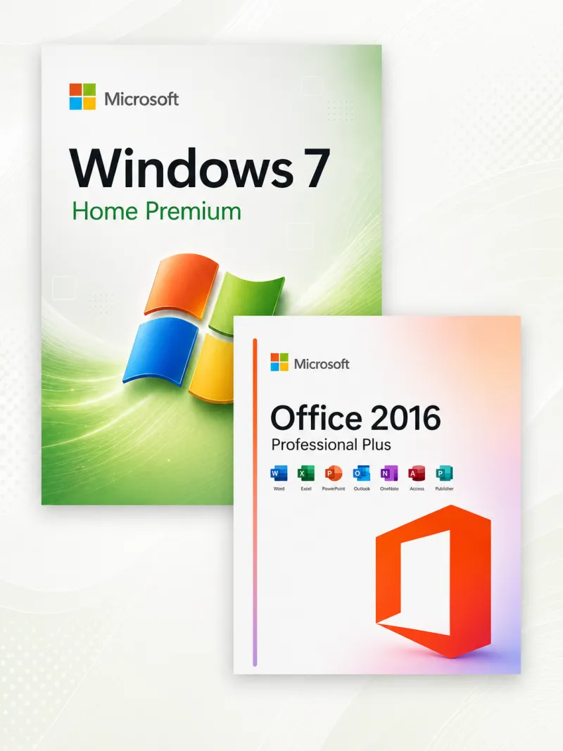 Windows 7 Home Premium + Microsoft Office 2016 Professional Plus