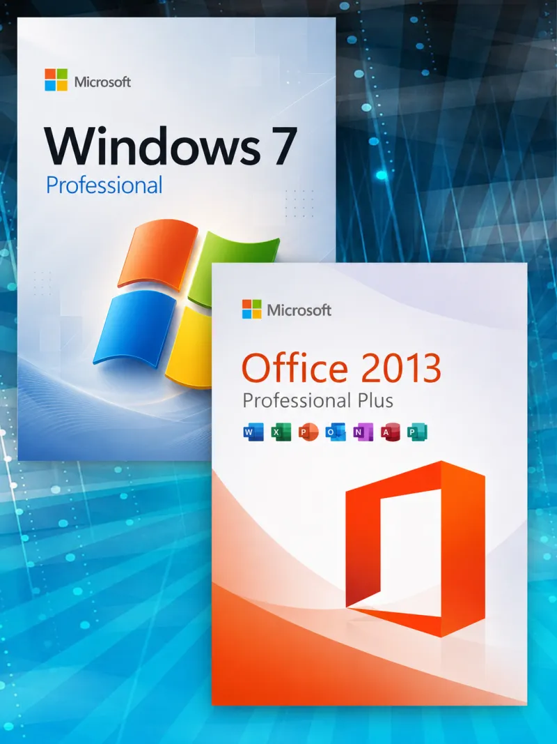 Windows 7 Professional + Microsoft Office 2013 Pro Plus